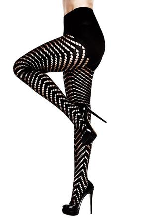 Geometric Jacquard Pantyhose - Vuxen.no - Lingerie, korsetter, bh, sett, catsuit, kroppstrømpe, nattøj & sexy vibrerende truser.