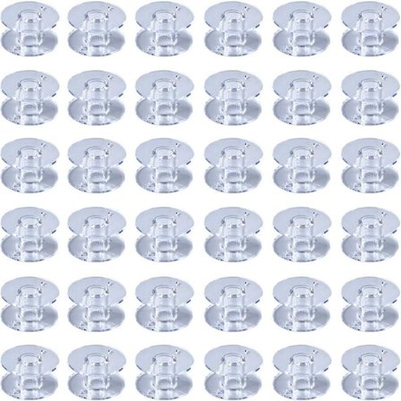 36 kappaletta muovisia puolilangoita, läpinäkyvät ompelukoneen puolilangat ompeluun KLB