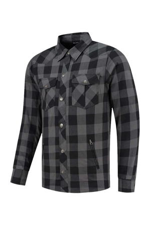 Motorradjacke Rusty Stitches Super Neil V2 Grau/Schwarz 6XL