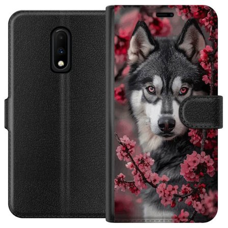 Yhteensopiva Lompakkokotelo OnePlus 7 Susi Punaiset Silmät Eläin Susi Mystinen