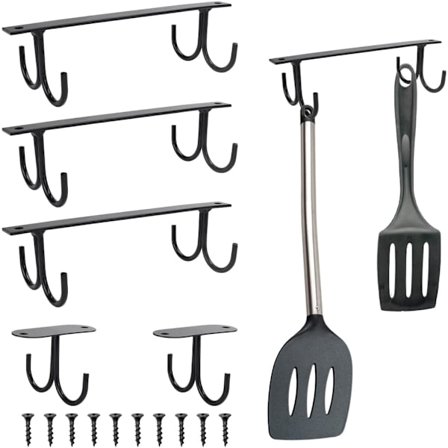 5 st smidesjärn kopphållare kök redskapshållare kaffekopp H