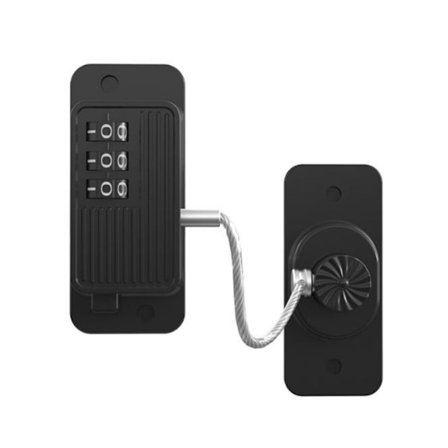 Kjøleskapslås (1 pakke), kraftig kombinasjonslås for kjøleskap, for kjøleskap, skap, barnesikker skaplås, sterkt lim som ikke etterlater merker