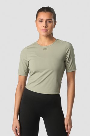 Charge Cropped Mid Sleeve Wmn Light Sea Green