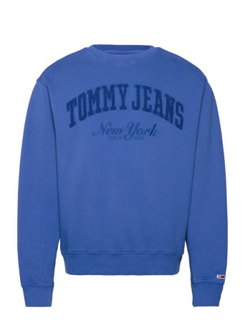 Tjm Rlx Vintage Varsity Crew Blue Tommy Jeans