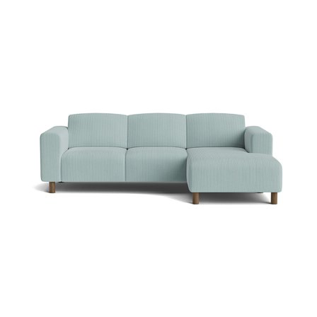 Toledo chaiselong sofa, højrevendt - Lincoln Pastel blå - 238x152x78 - Sofa, chaiselong
