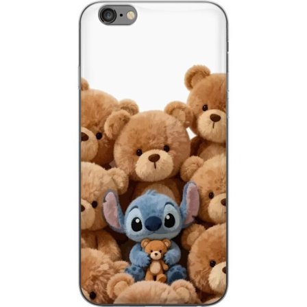 Kompatibel Mobilcover til Apple Apple iPhone 6s Plus Sød og sikker illustration med Stitch omgivet af bamser, der skaber en varm og legende følelse