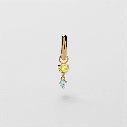 Icy Sparkle Single Hoop