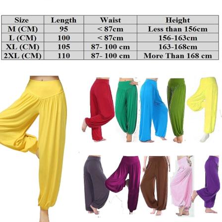 Kvinnor Plain Harem Byxor Festival Baggy Hippie Casual Byxor Blue M