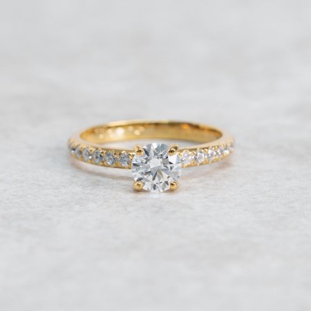 Sidenört, 18K Gelbgold : Diamanten - Laborgezüchtet, Karat - 0.50 kt