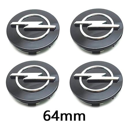 4 stk. Bilhjulnavsenterdeksler 56mm 59mm 60mm 64mm 68mm Deksel for Opel Astra Mokka Insignia Zafira Corsa Tigra Emblem Logo Merke