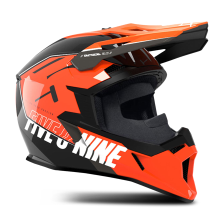 Snøscooterhjelm 509 Tactical 2.0 m/Fidlock Adventure Oransje XS