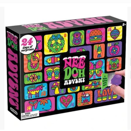 Auledio NeeDoh Adventskalender 2025 – Julekalender med morsomme stressballer og overraskelser