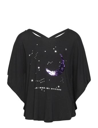 Top Poncho Black Moon Black Lindex