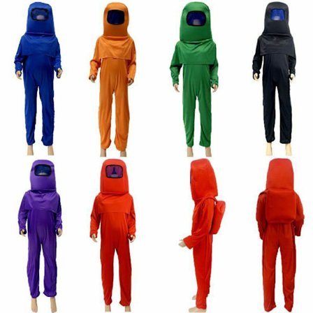 Halloween Kid Among Us Cosplay Kostume Fancy Dress Jumpsuit Z orange L blå