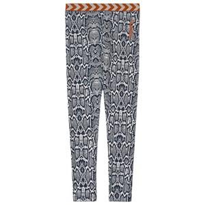 Kids - Hummel Navy Snake Print Leggings 14 years (164 cm) - Bottoms - 14 Years (164 cm) - Grey