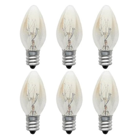 10 stk E12 lyspære 220v-240v 10w C7 pære varm hvit glødetråd lys glødepære/wolfram pære stearinlys lys