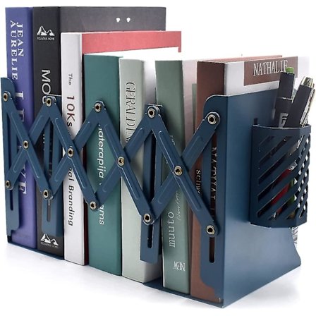 Justerbare bokstøtter, bokstøtter bokholdere for hyller, skrivebordsmagasinfilorganisatorholder