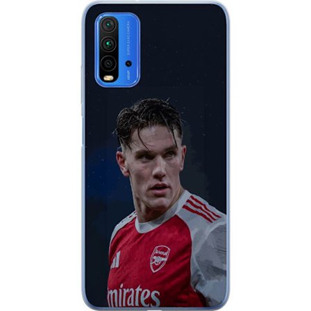 Kompatibel Mobilcover til Xiaomi Redmi Note 9 4G Pastelfarvet regnbue med hvide stjerner og blød farveovergang i drømmehimlens design