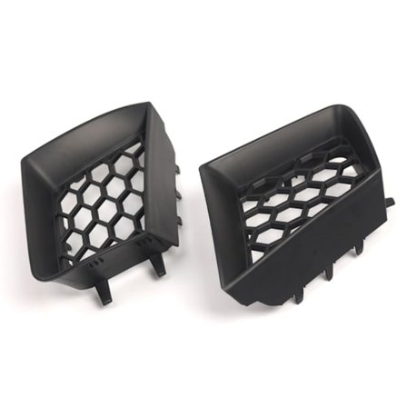 Pakke med 2 Kølergitter Udskiftning Honeycomb Grill Front Kofanger Grill Biltilbehør 6L0853677A 6L0853676