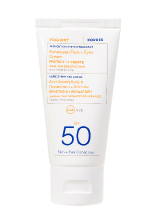 Korres Yoghurt Face + Eyes Sunscreen SPF 50 Solskydd & solvård Unisex ML