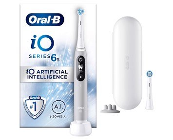 Oral-B iO6 Series M6 - Grey - Eltandborste iO6 med trycksensor & 5 borstlägen