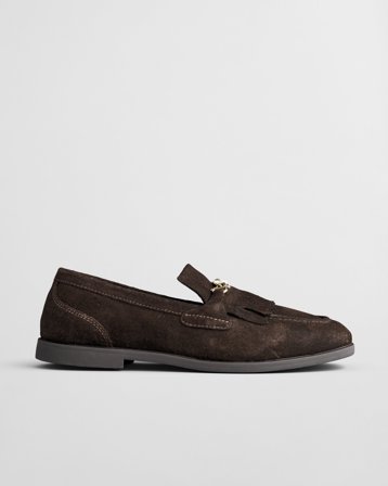 GANT Damen Gimble Leder Loafer (38) Braun