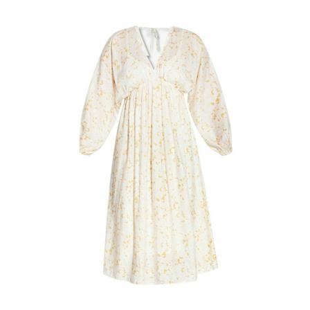 Samsøe Samsøe, Gertrud floral dress Wit, Dames, Maat:XS
