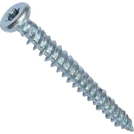 Förpackning med 100 direktmonteringsskruvar för betong Ø7,5x62mm koniskt försänkt huvud - med T30 stjärnformad försänkning - direkt montering uta...