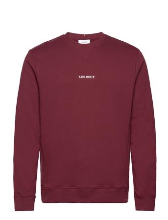 Lens Sweatshirt - Seasonal Sweat-shirt Genser Burgunder Les Deux*Betinget Tilbud