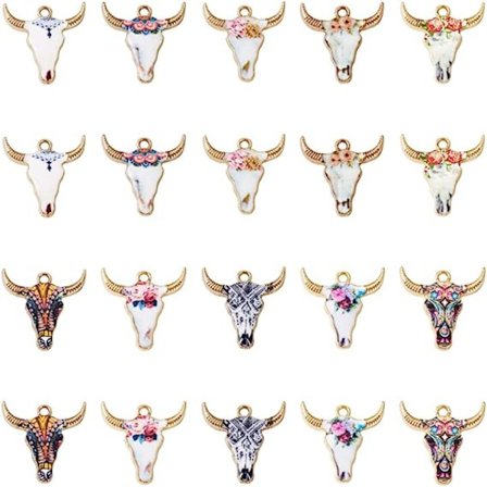 Anheng forgylt emalje smykker