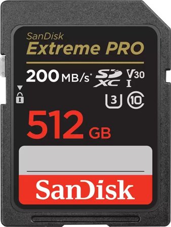 Sandisk Extreme Pro - flashminnekort - 512 GB - SDXC UHS-I