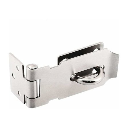 Låsebeslag i rustfritt stål, robust lås og klips med skrue, dørspenne, portlås, hageskur, hengelås for dør, vindu, skap, kjæledyrbur