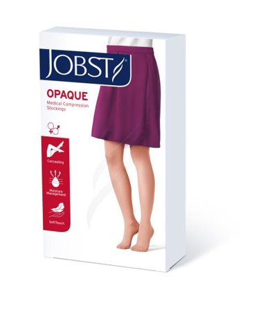 Jobst Opaque klasse 1 knestrømpe natur str XL, 1 par