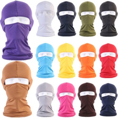 Men's Women's Simple Balaclava Full Face Mask Outdoor Motorcycle Riding Head Cover