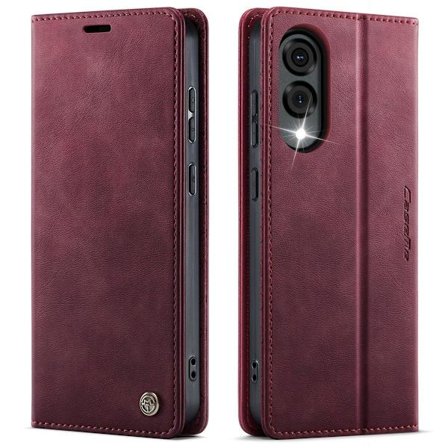 (For Samsung A14) Vintage luksuriøst skinnetui med støtte og kortlommer for telefon