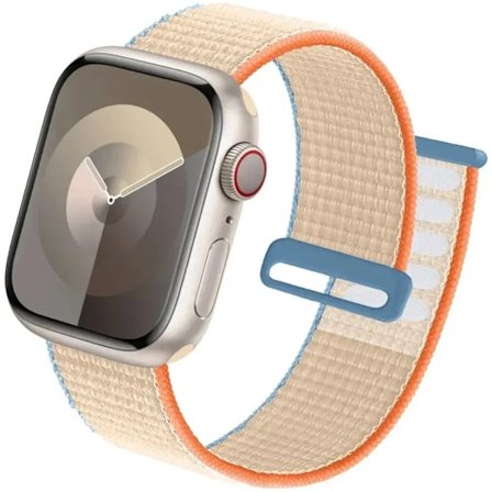 Nylon Loop Armband för Apple Watch Armband 49mm Ultra2 44mm 40mm 45mm 41mm 46-42mm Armband för iwatch armband Serie 9 8 se 7 6 5 4 10