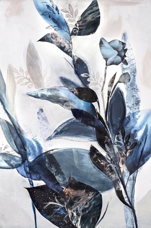 Malerifabrikken - Poster Blue leaves - Blå - Postere - Fra Homeroom