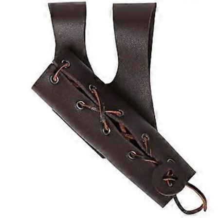 Middelalderlige Læder Sværd Dolke Frø Sværd Bælte Sværdholder Bælte Renæssance Bælte til Ridder Kriger Pirat Cosplay skede brun (skede brun)