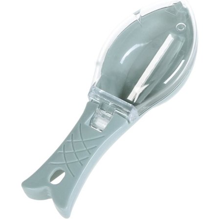 (Fisk ikke inkludert) Fiskehudsbørste, skreller med gjennomsiktig deksel