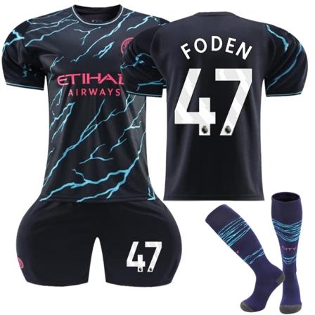 23-24 Manchester City Away Kids Football Kit nro 47 Foden- Perfet 20