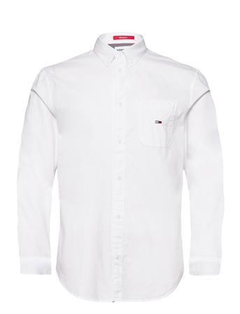 Tjm Essential Poplin Shirt Paita Rento Casual Valkoinen Tommy Jeans