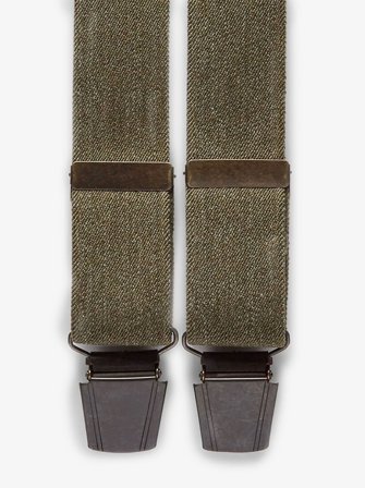 John Henric Men's Grüne Hosenträger Size 35mm