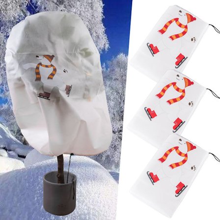 (E)3 stk. Ikke-vevd tredeksel Juletrærpose Plantedeksel for vinter Stor juletrær oppbevaringspose Vinterdeksel