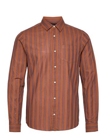 Regular Fit - Shirt In Yarn-Dyed Pattern Brown Scotch & Soda