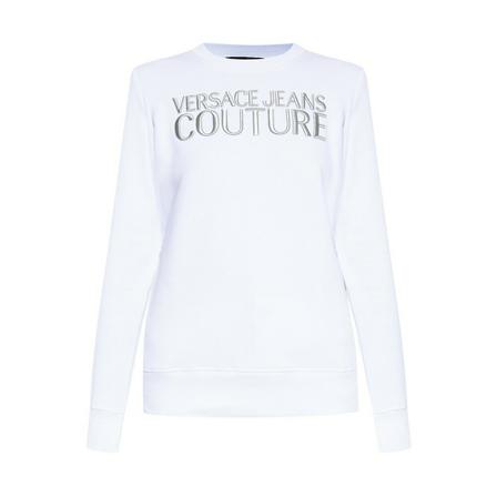 Versace Jeans Couture Sweatshirt with logo Hvid, Dame