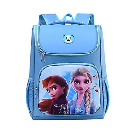 Spider-Man Frozen Ryggsäck Barn Pojkar Flickor Junior Stor Kapacitet Skolbokväska Resa Student Axelväska Present (Frozen Blå)