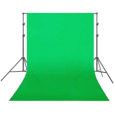 Fotostudie Baggrund Grøn Hvid Sort Skærm Chromakey 1,6 m bred baggrund Grøn 1 6 2 M