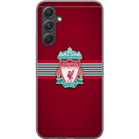 Kompatibel Mobilcover til Samsung Galaxy A55 Liverpool FC fodboldtrøje rød supporter merchandise