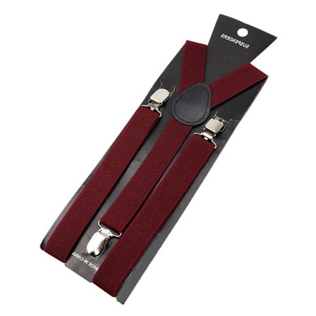 Suspenders Seler Unisex Seler VINRØD