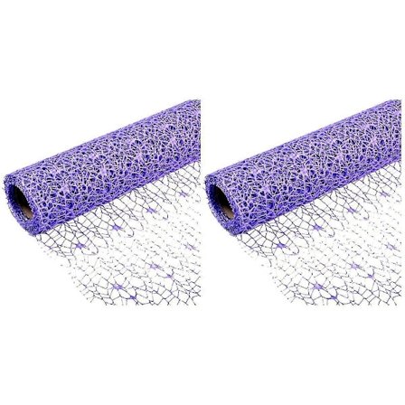 2 kpl DIY-harso rulla kirkas värinen jacquard-verkko käsintehty verkko lanka viehätys oven verho tausta asettelu verkko harso riipus kukka pakkaus 